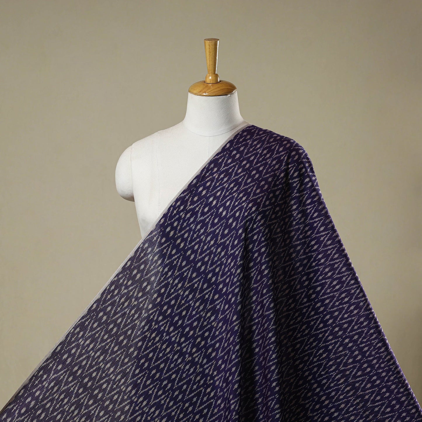 Mercerised cotton pochampally ikat fabric 06 - handcrafted