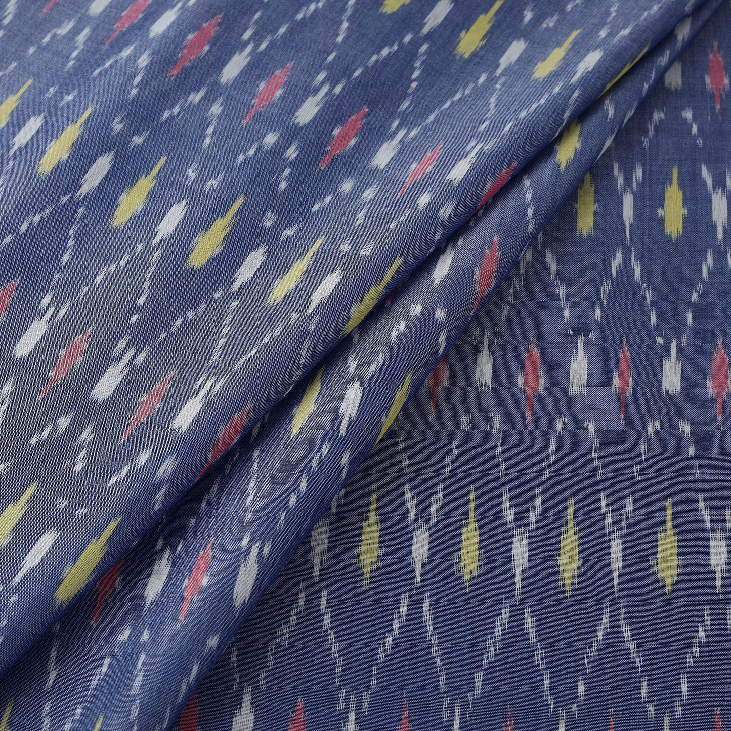 Mercerised cotton pochampally ikat fabric 22 - handcrafted