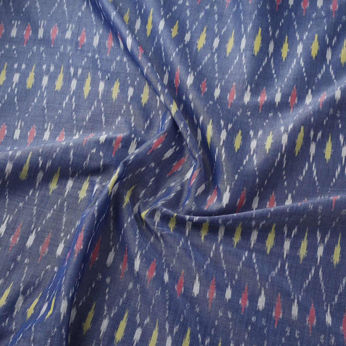 Mercerised cotton pochampally ikat fabric 22 - handcrafted