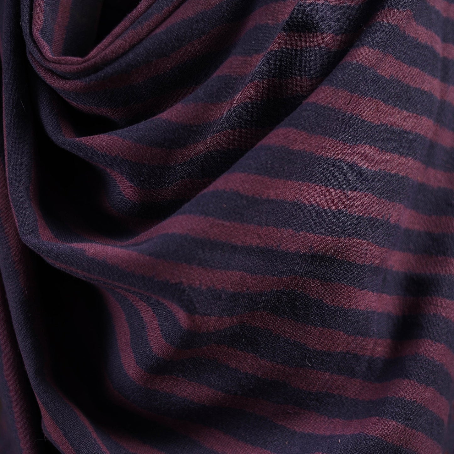 Black - merino wool natural dyed handwoven hand shawl 11