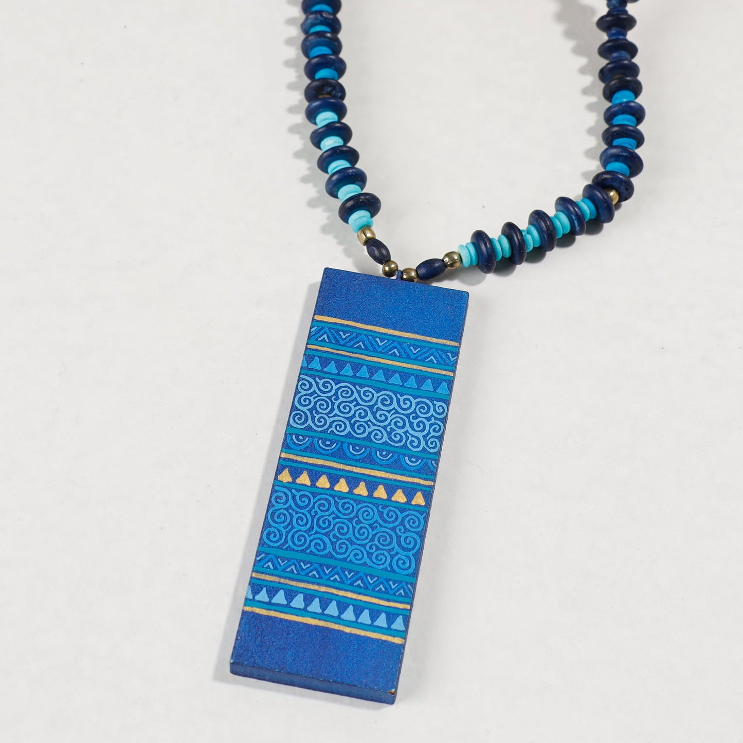 miniature handpainted necklace