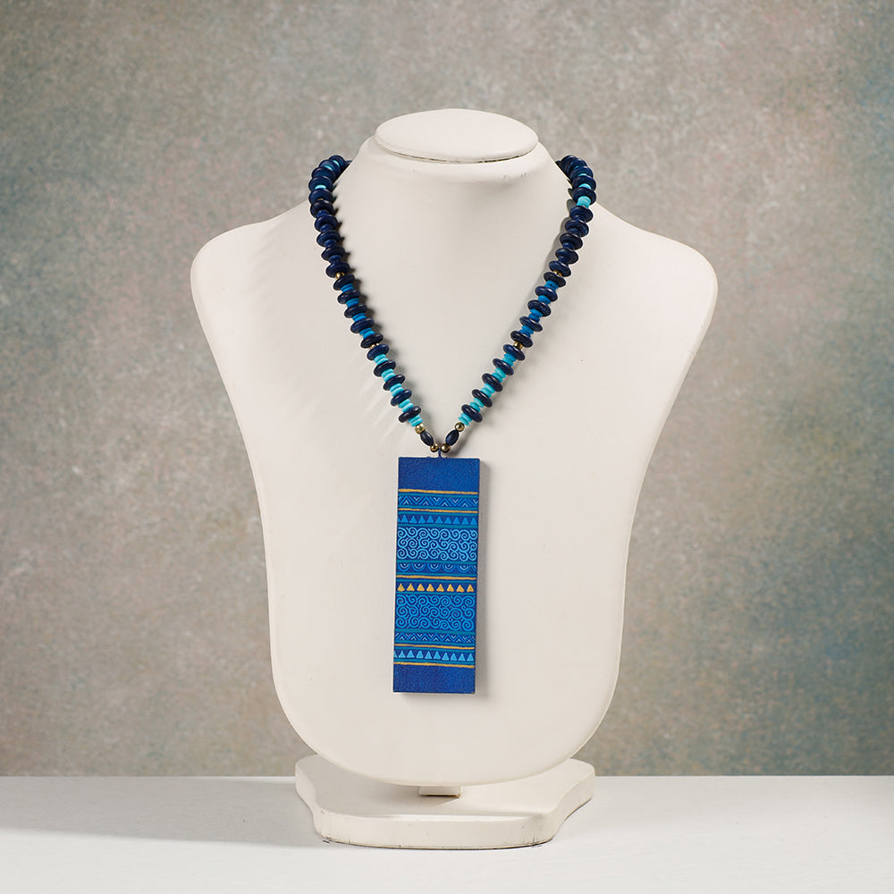 miniature handpainted necklace