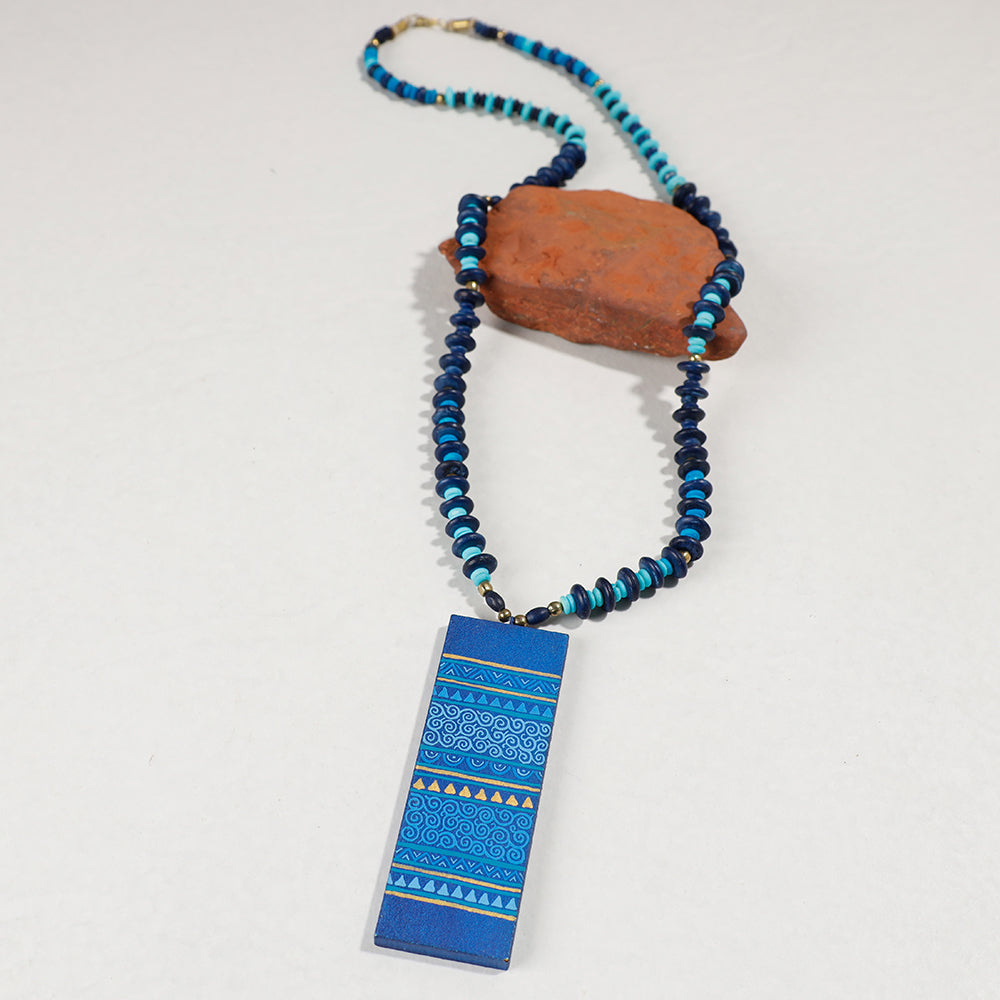 miniature handpainted necklace
