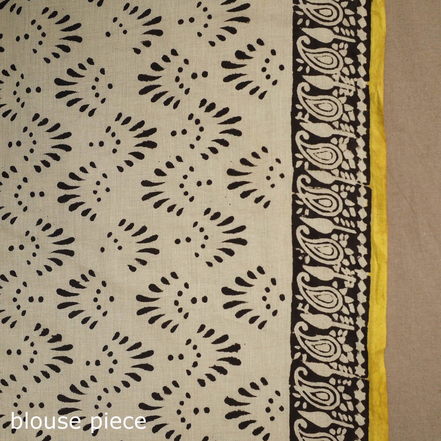 Blue - mul cotton hand bagru saree 10 - handcrafted