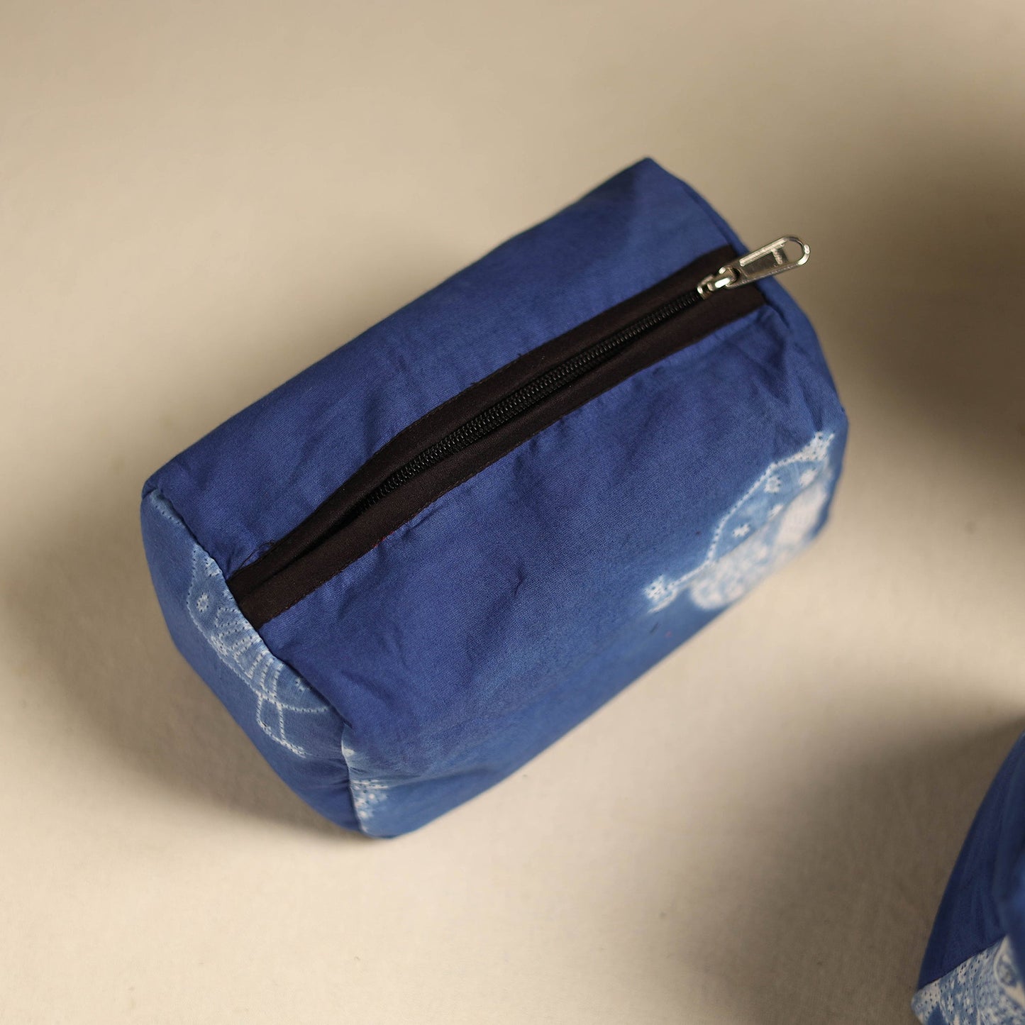Blue Multipurpose Handmade Toiletry Bags (Set of 3)