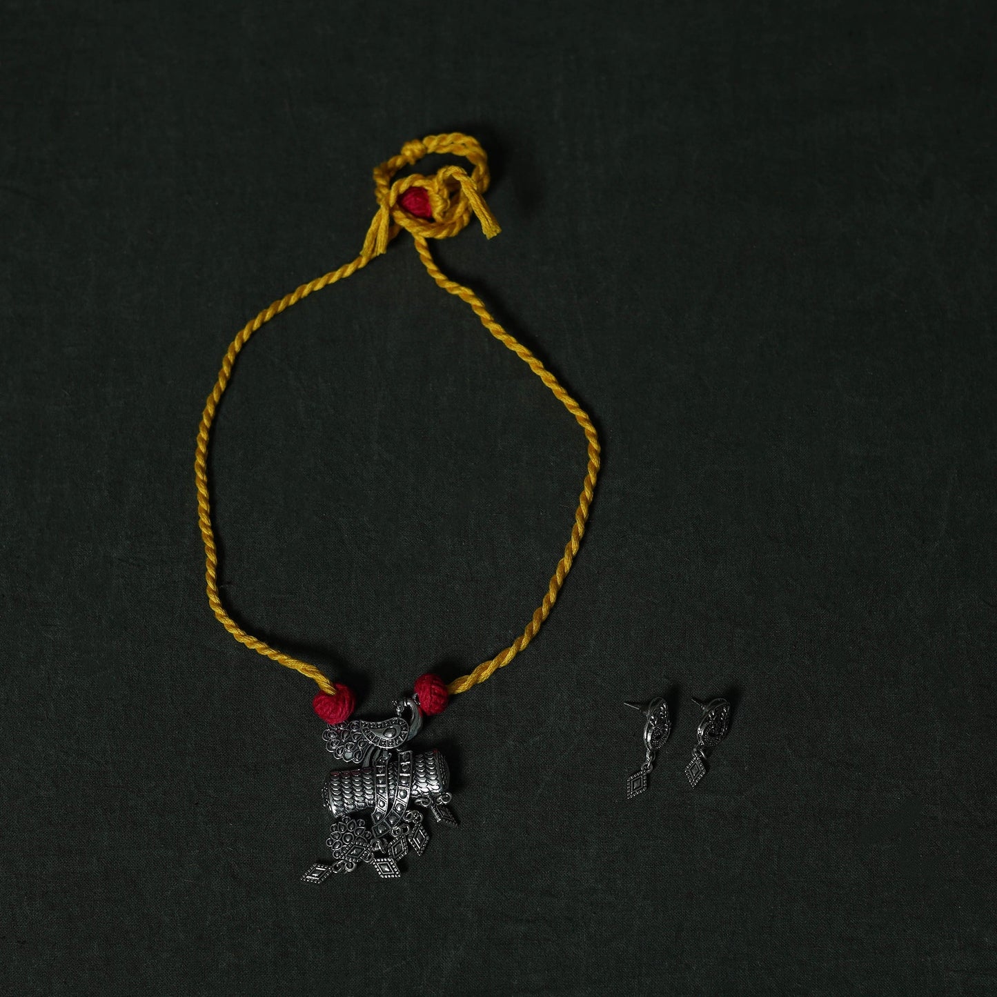 Natural dyed bangalore silk handpainted srikalahasti pen