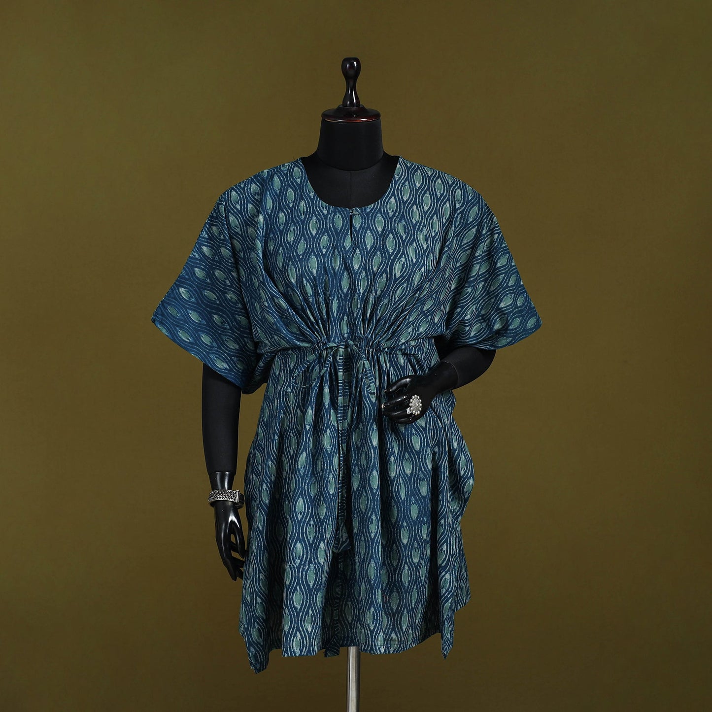 Natural dyed hand akola cotton medium kaftan 80