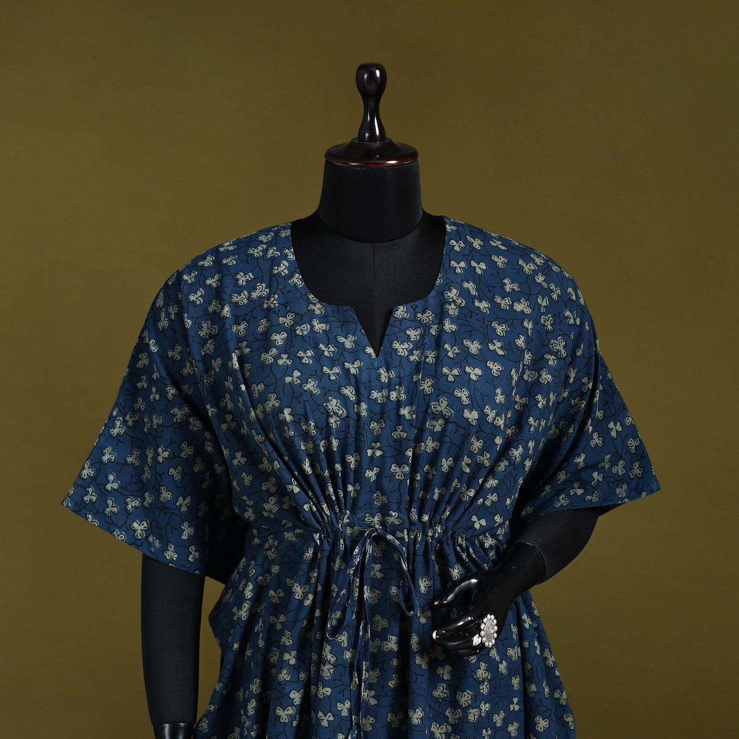 Natural dyed hand akola cotton medium kaftan 97