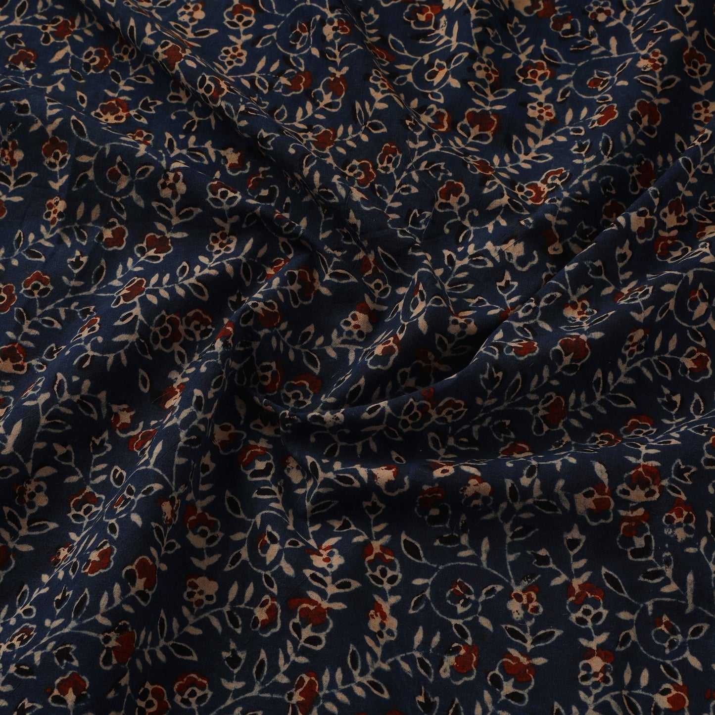 Natural dyed hand cotton fabric 07 - handcrafted
