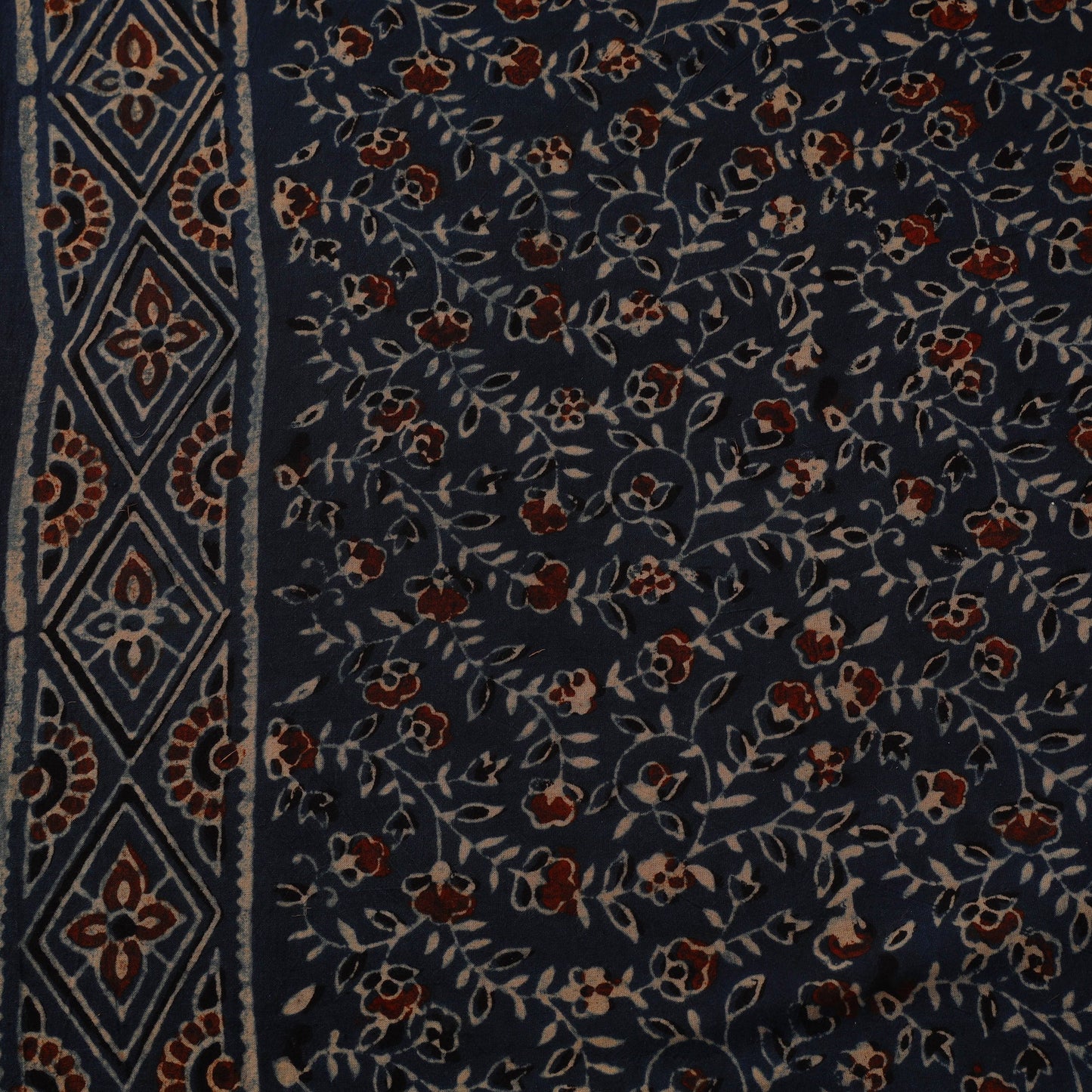 Natural dyed hand cotton fabric 07 - handcrafted