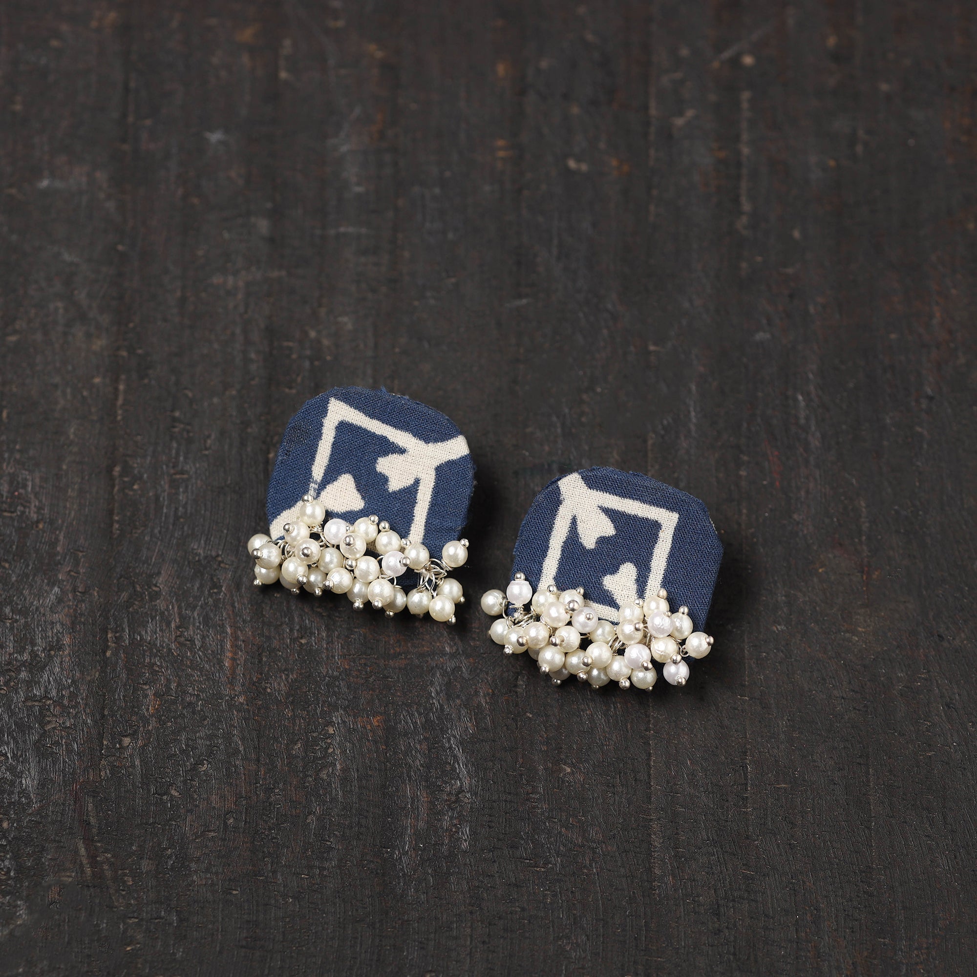 Black - Ashiya GS Fabart Handmade Earrings main image 1