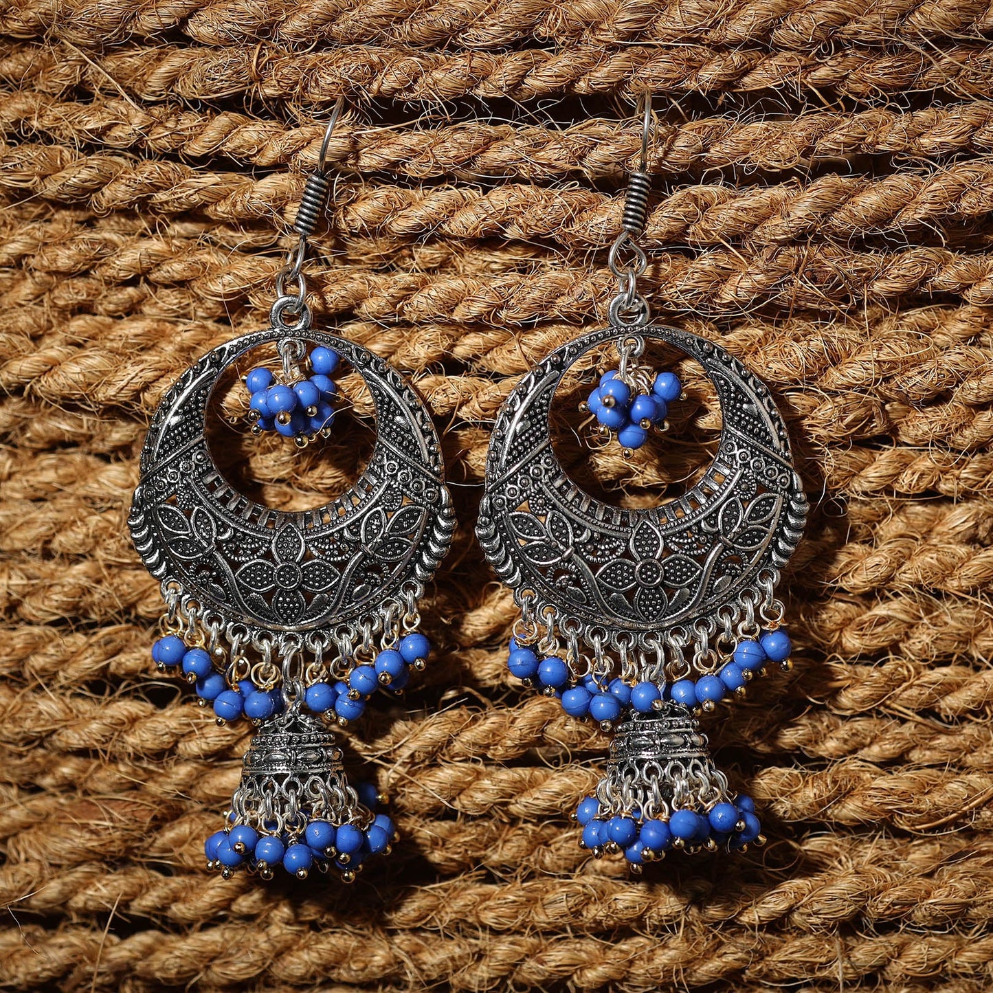 Nidha Handcrafted GS Beaded Earrings