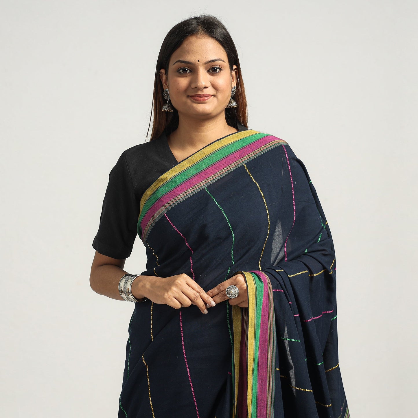 Organic Kala Cotton Bhujodi Handloom Saree