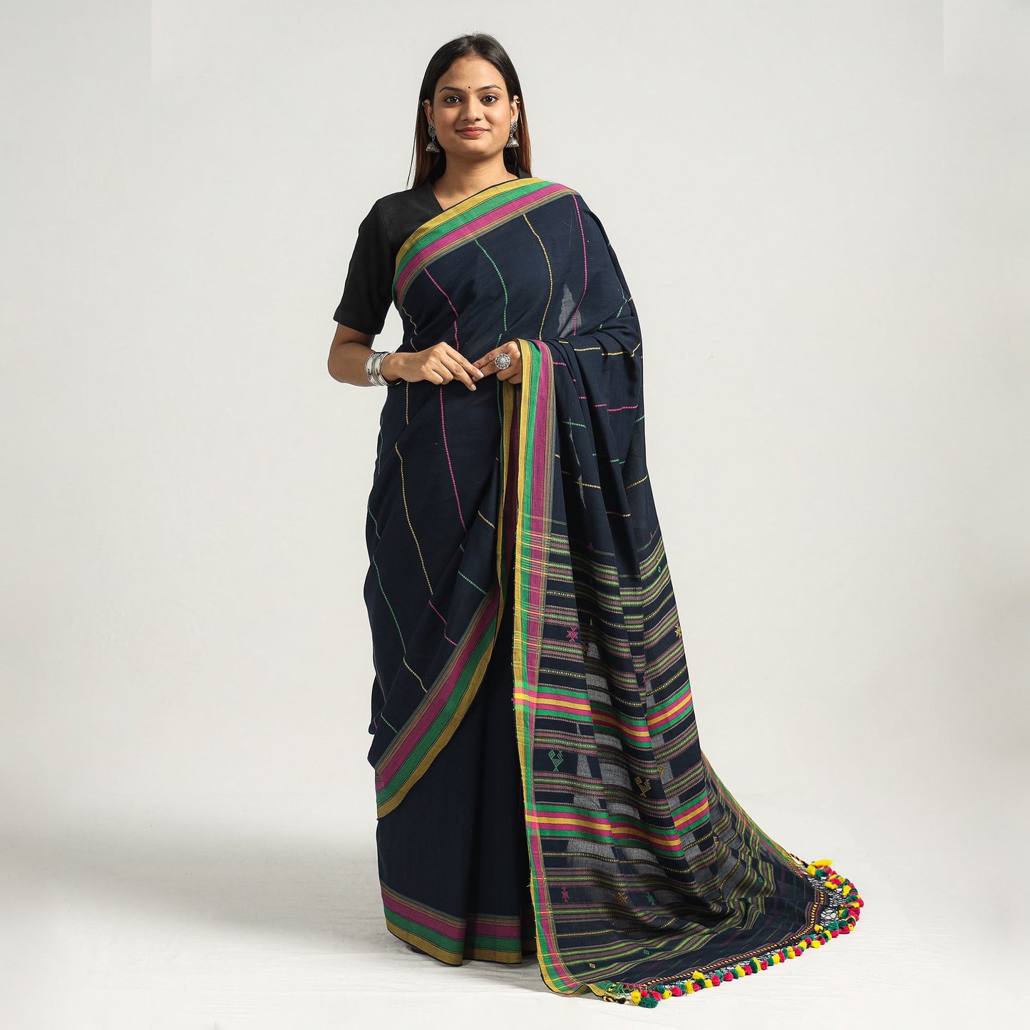 Organic Kala Cotton Bhujodi Handloom Saree