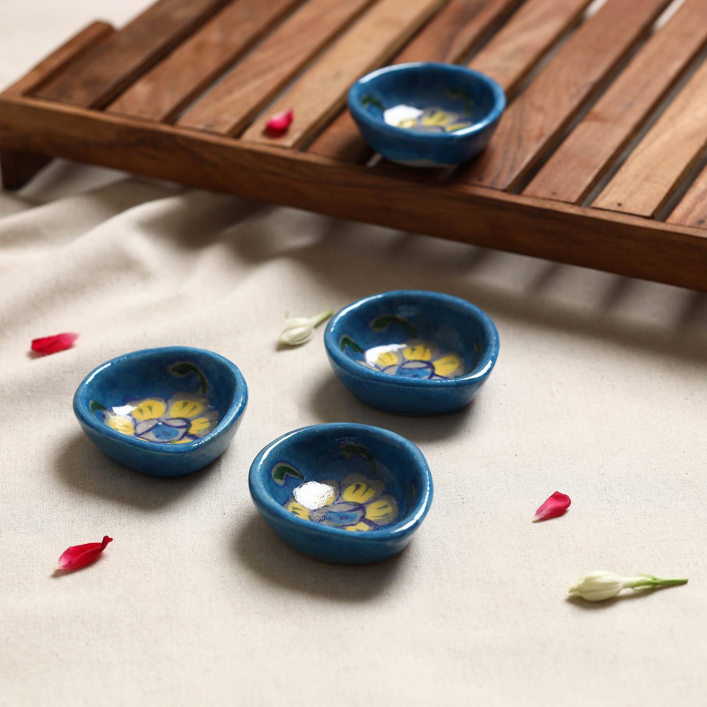 Shop Decorative Blue Pottery Diyas