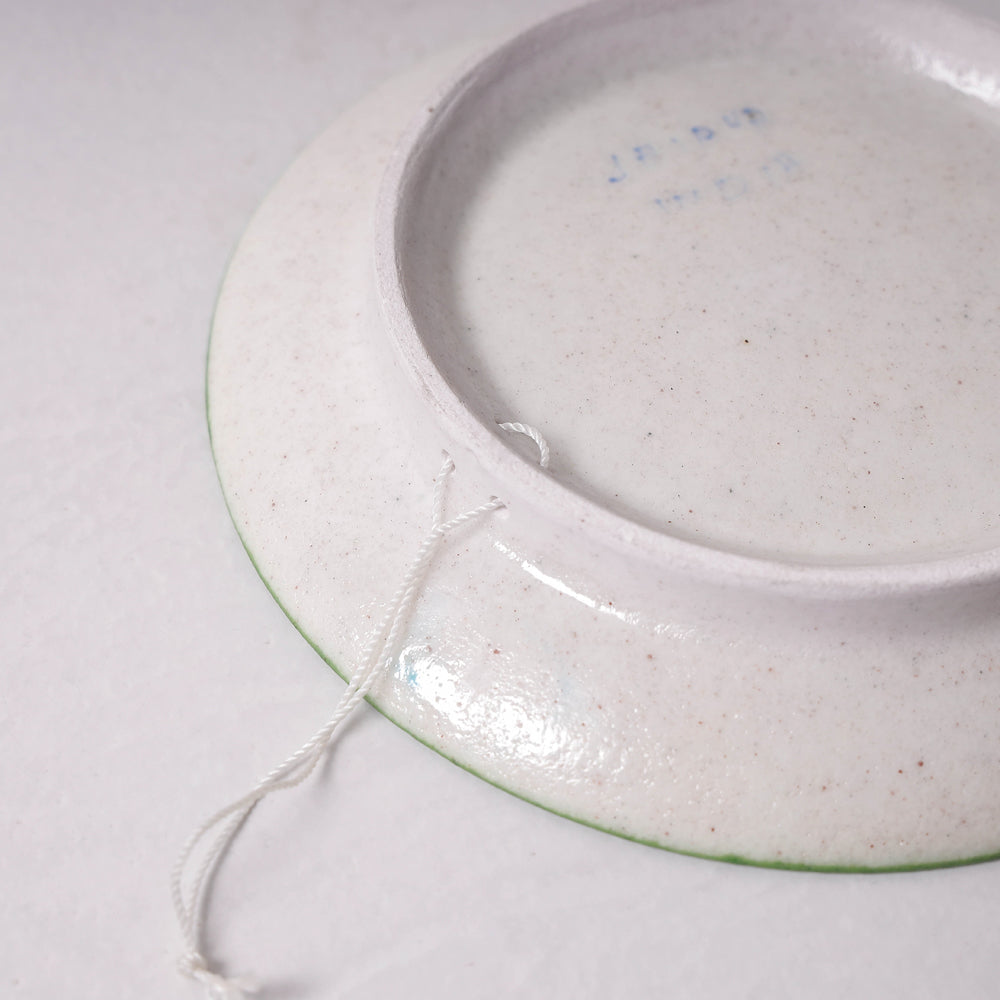 Original Blue Pottery Ceramic Plate/Wall Frame