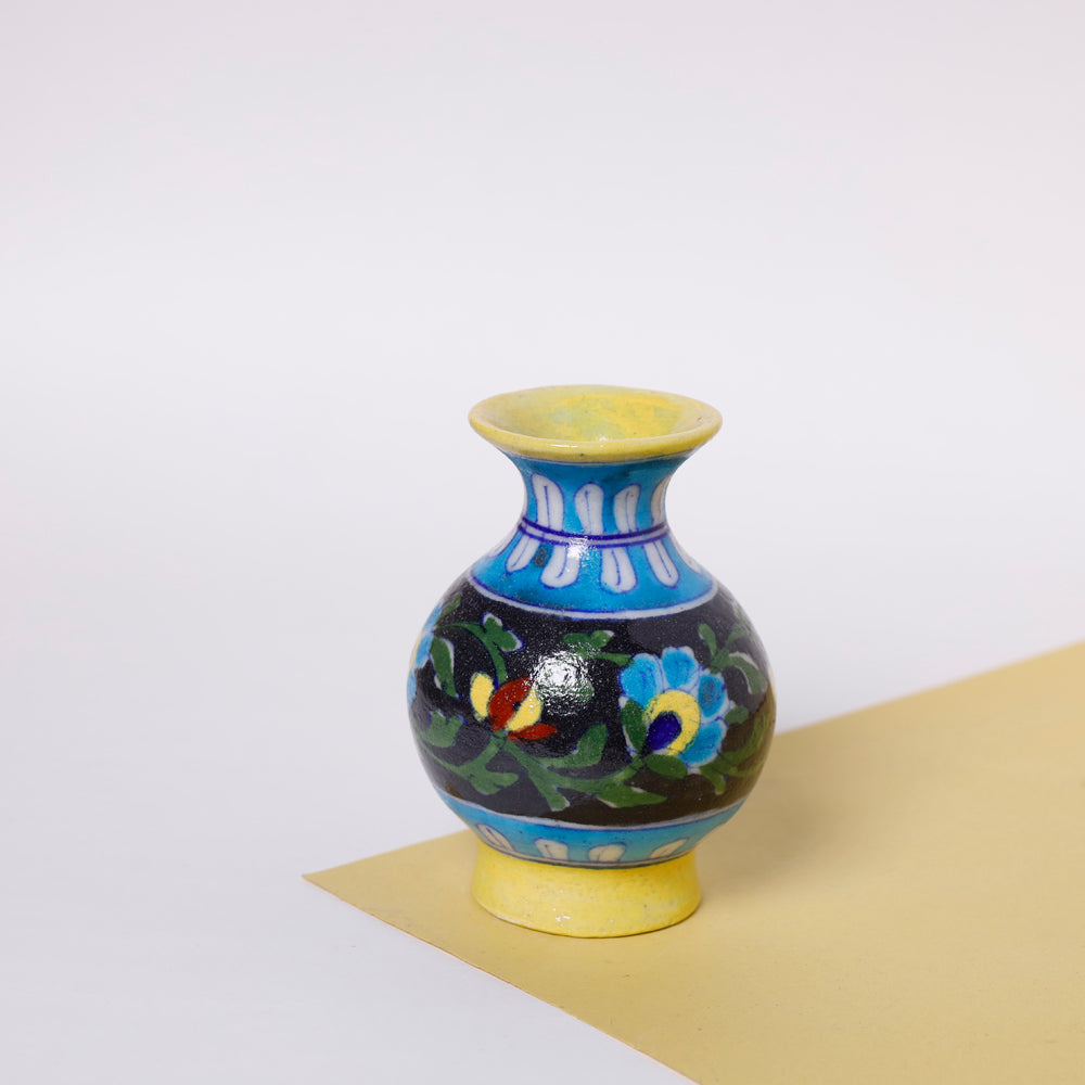 Original Blue Pottery Ceramic Vase