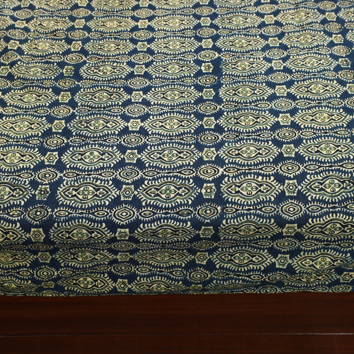 Blue - patchwork cotton double bed sheet set 06