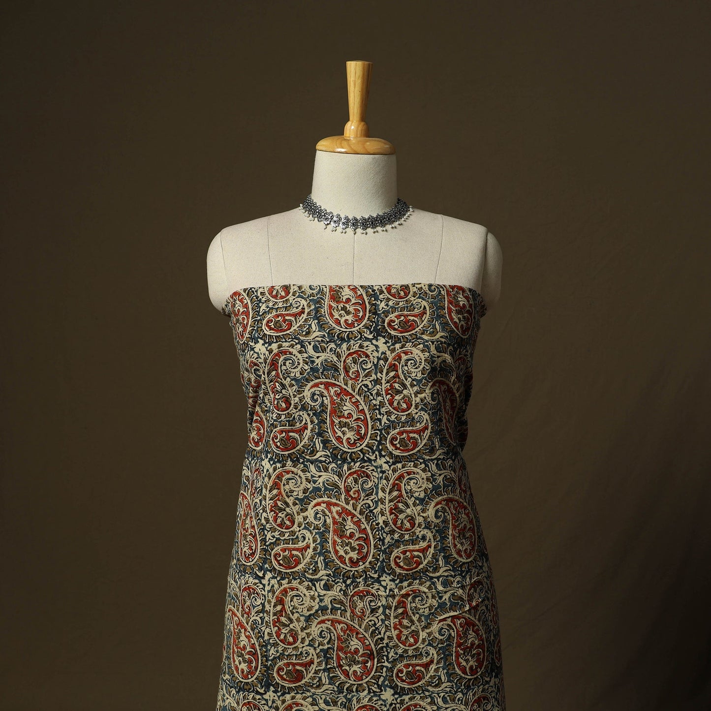 Pedana hand block print natural dyed cotton kalamkari 2pc