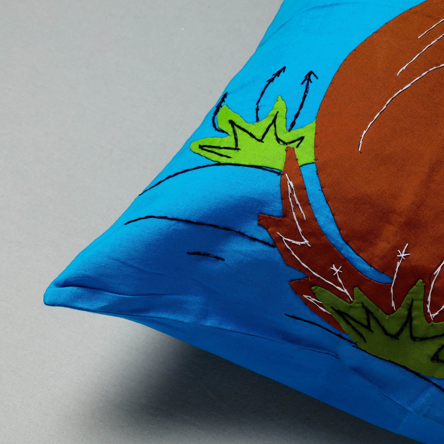 Applique Work Cushion Cover