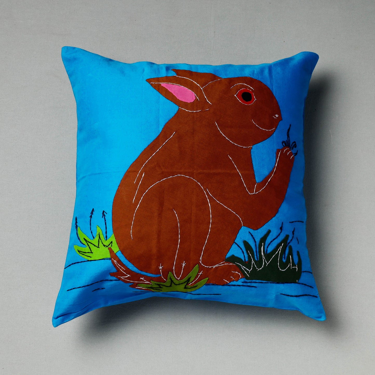 Applique Work Cushion Cover