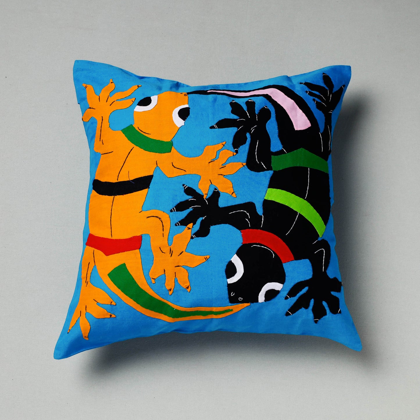 Pipli Applique Work Cotton Cushion Cover