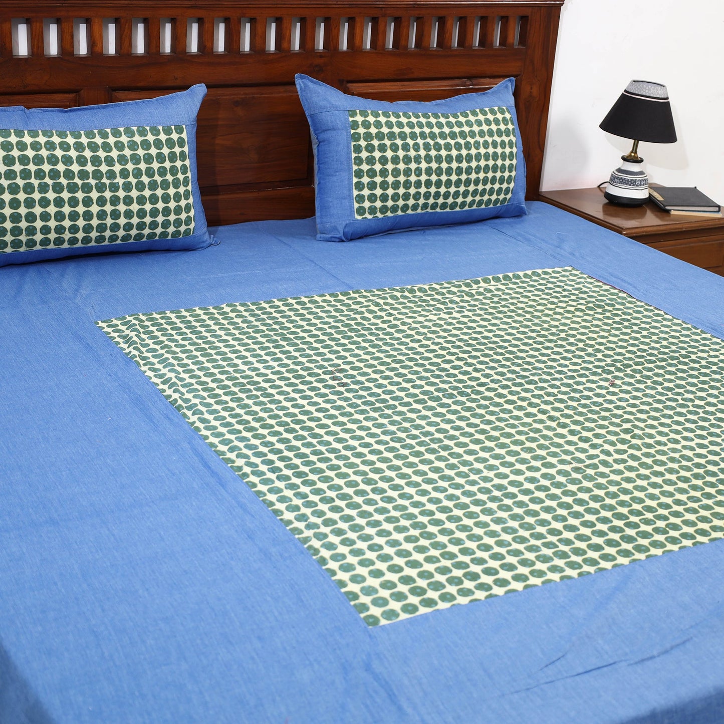 plain double bed cover