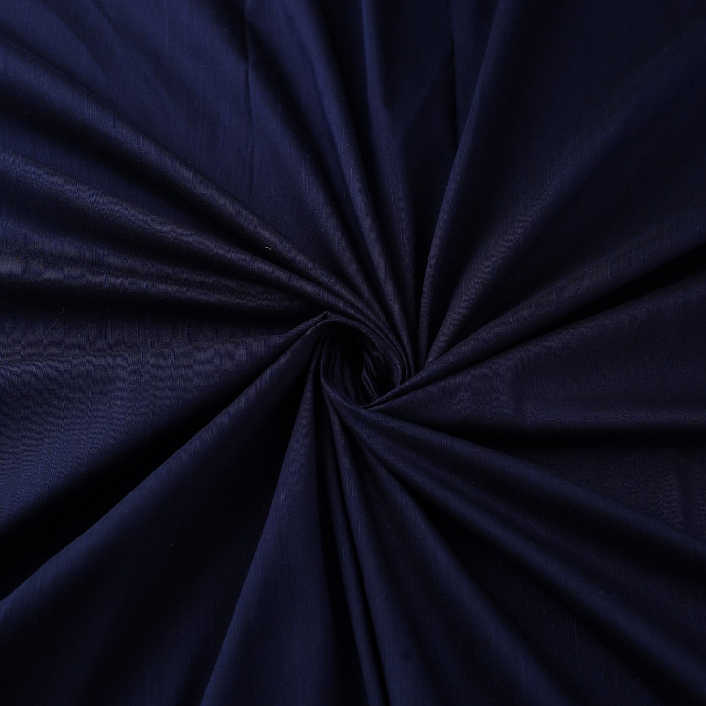 Blue Plain Slub Silk Fabric