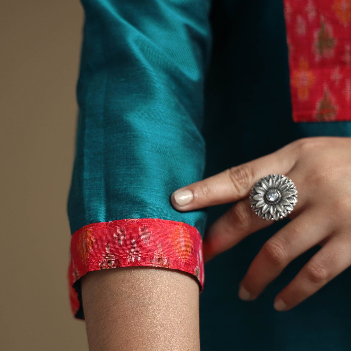 Buy Plain Solid Slub Silk Straight Kurta Online at iTokri.com
