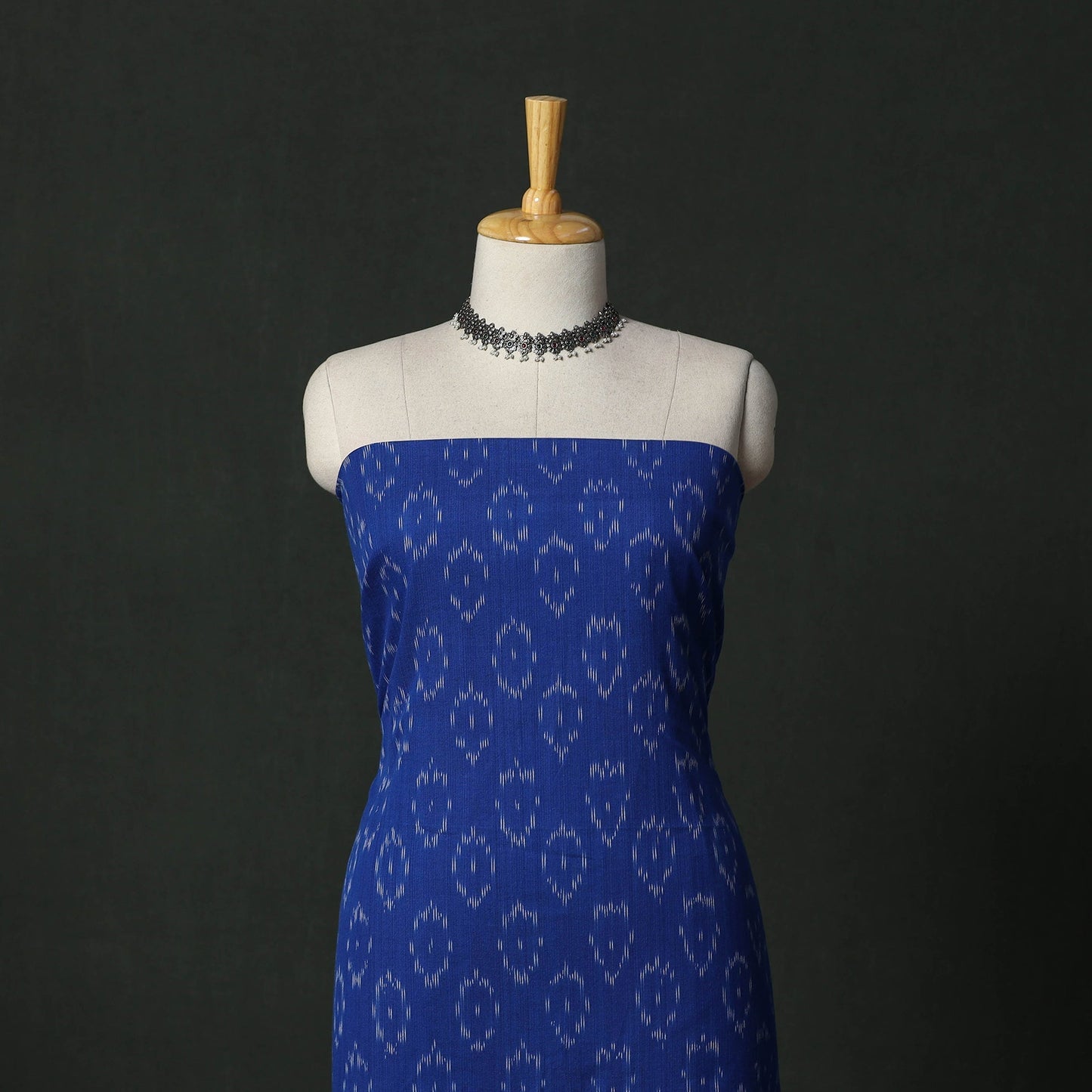Pochampally ikat cotton 2pc unstitched dress material