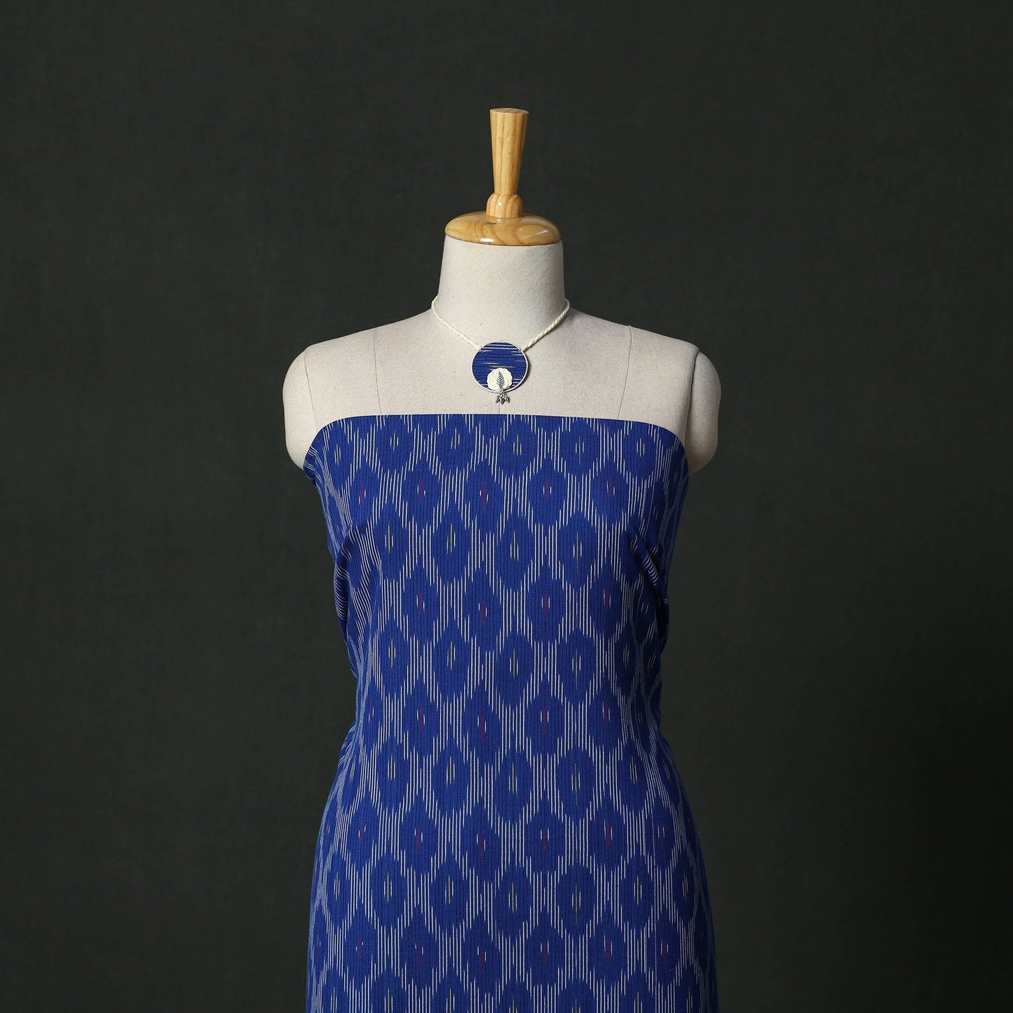 Pochampally ikat cotton 2pc unstitched dress material