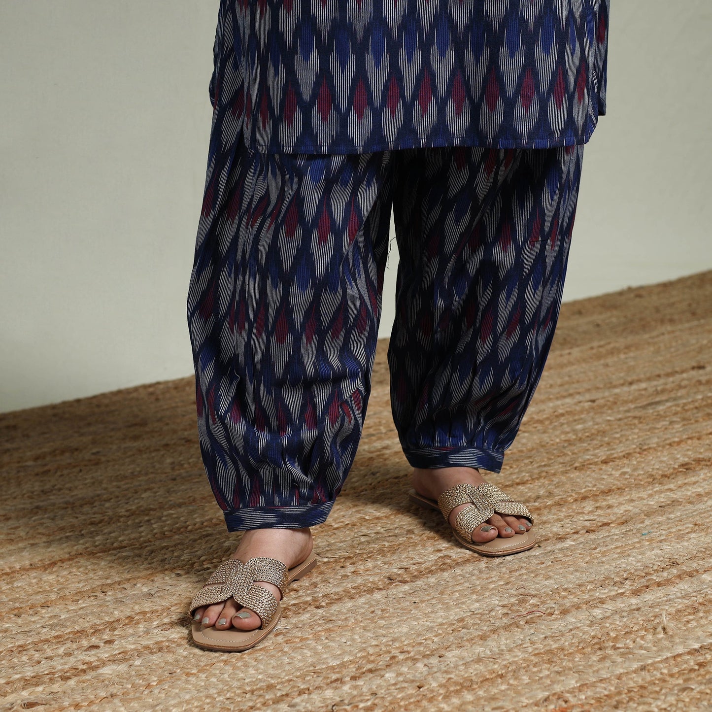 Pochampally ikat cotton co-ord set for women 11