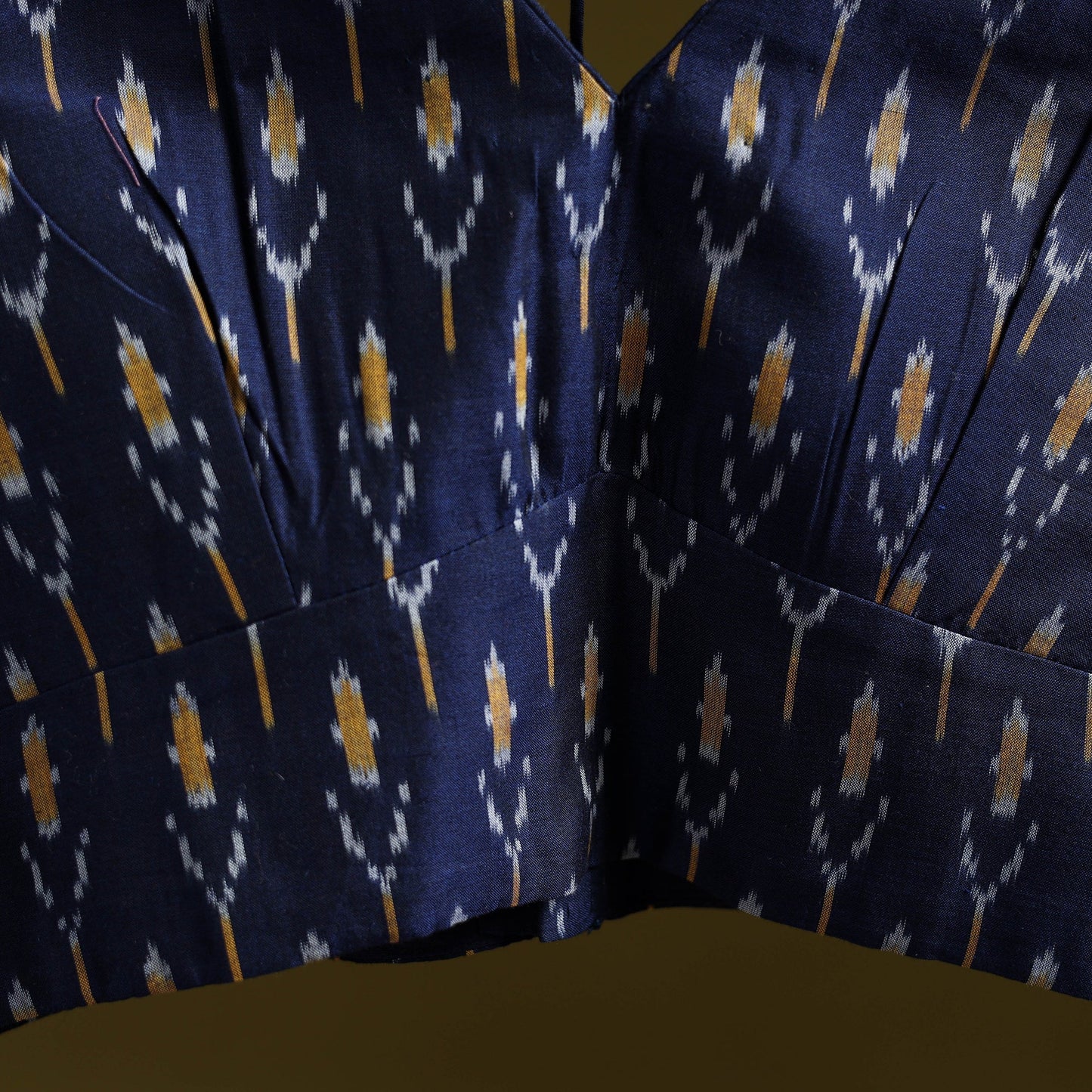 Pochampally ikat cotton readymade blouse 09 - handcrafted