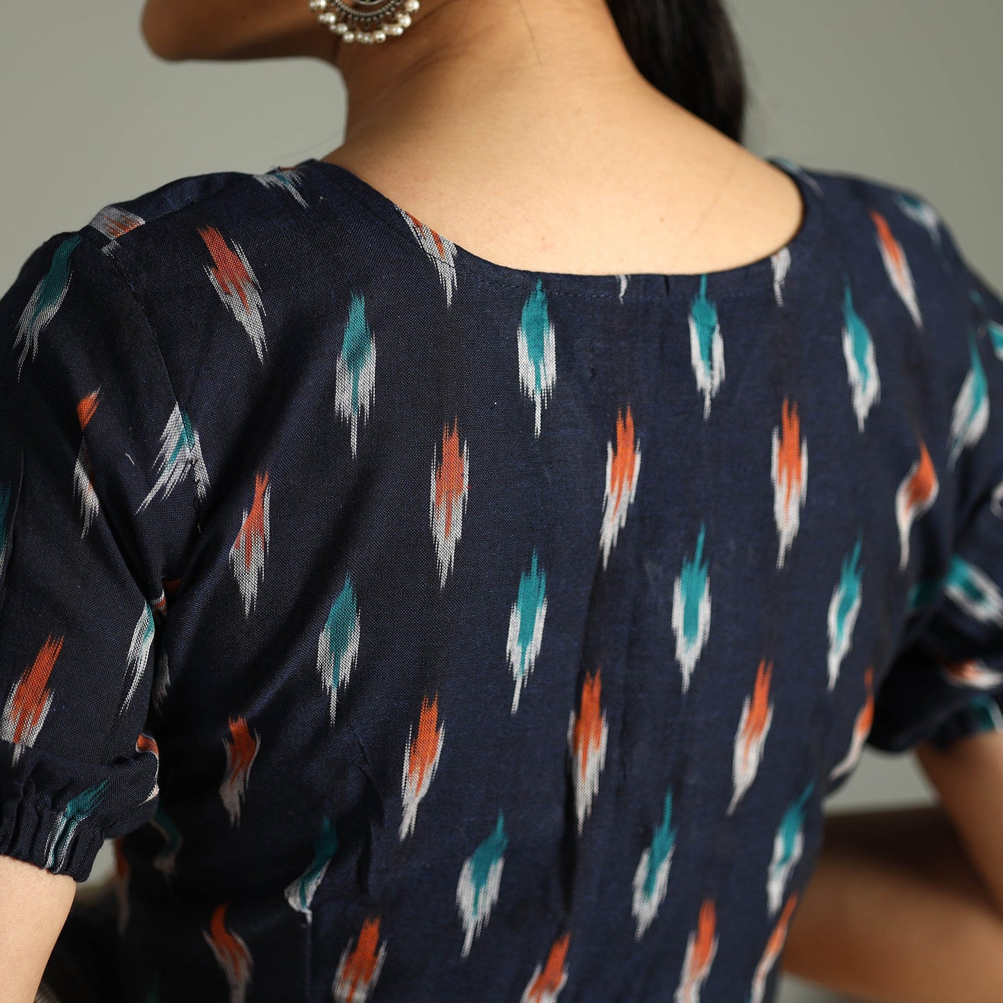 pochampally ikat stitched blouse