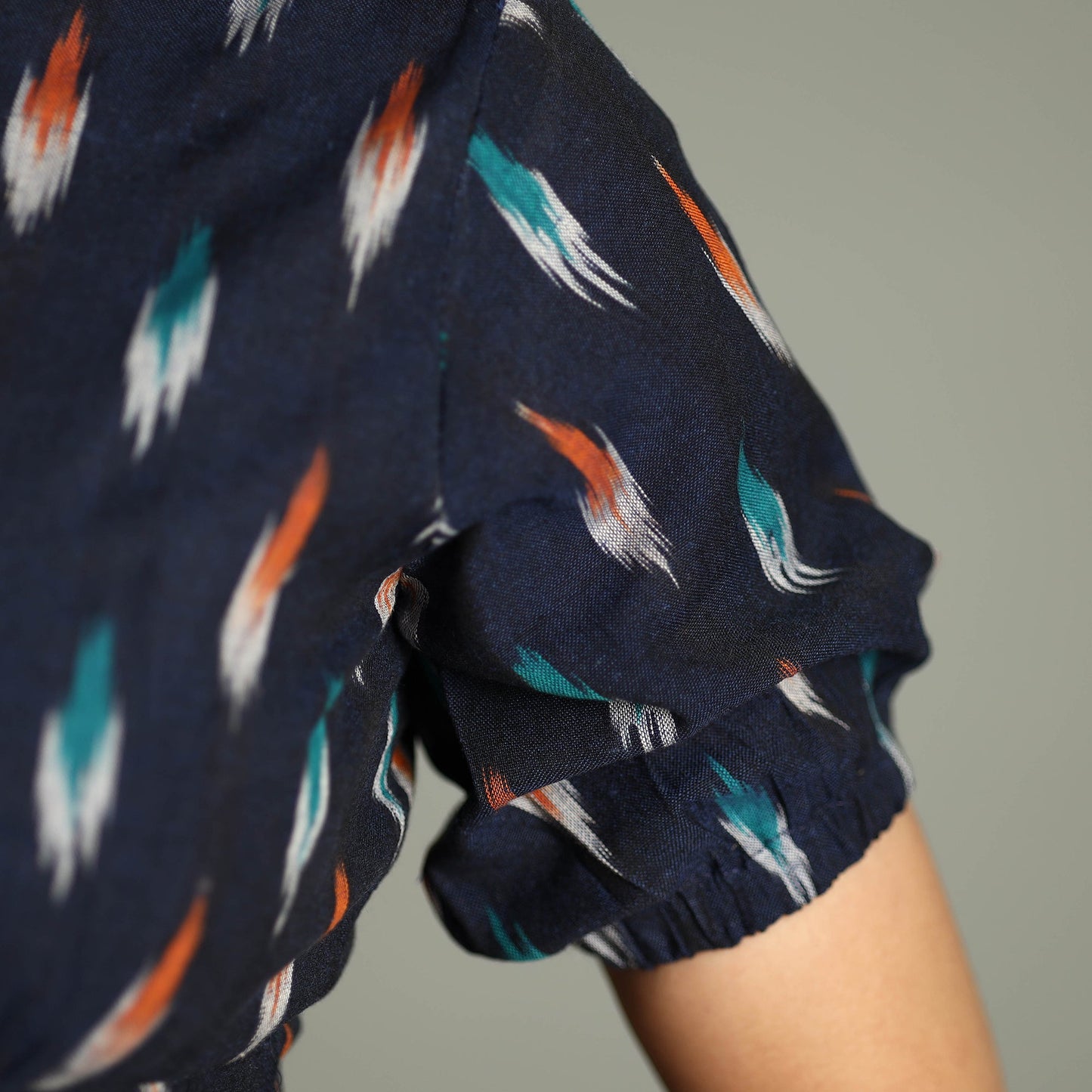 pochampally ikat stitched blouse