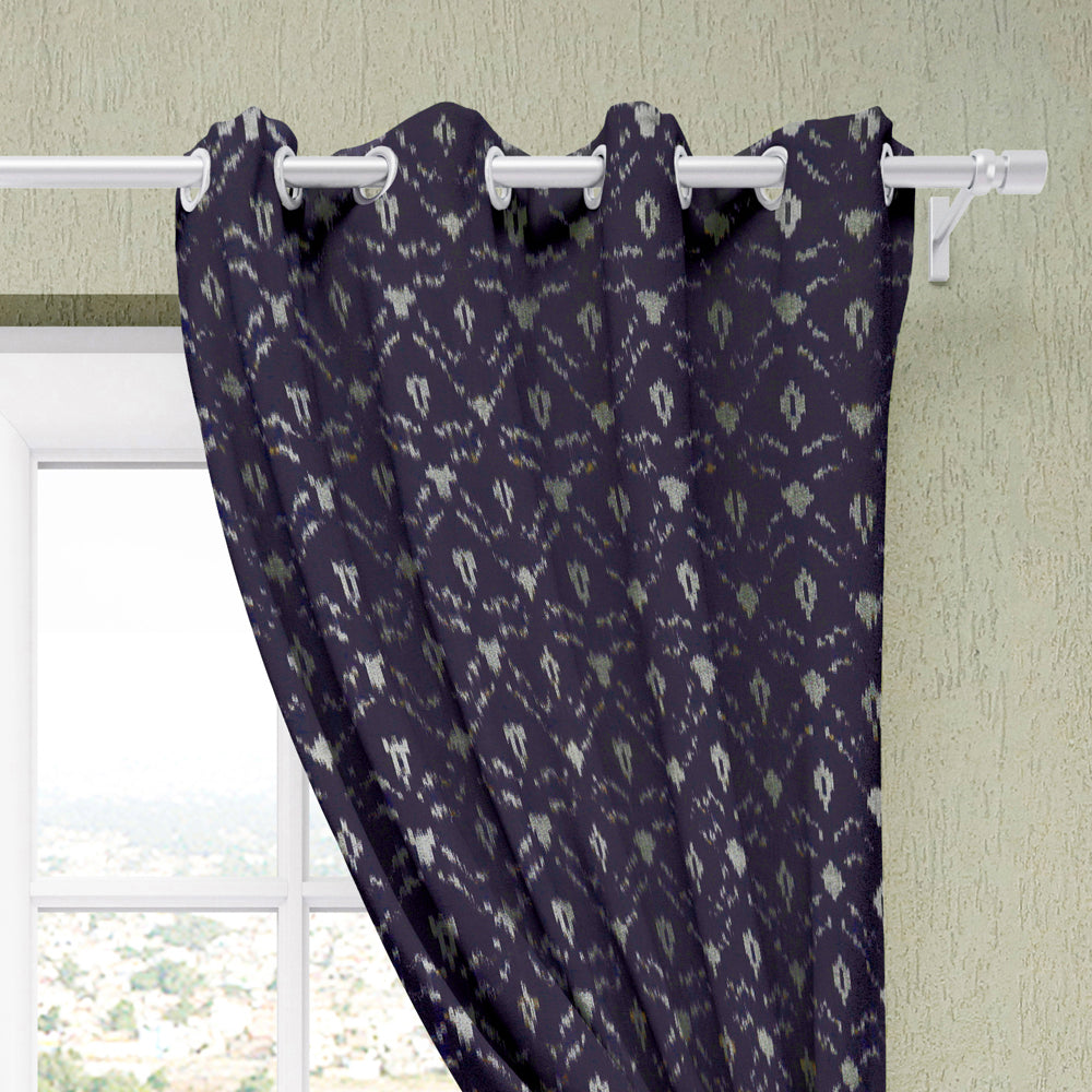 Pochampally Ikat Pure Cotton Fabric Window Curtain