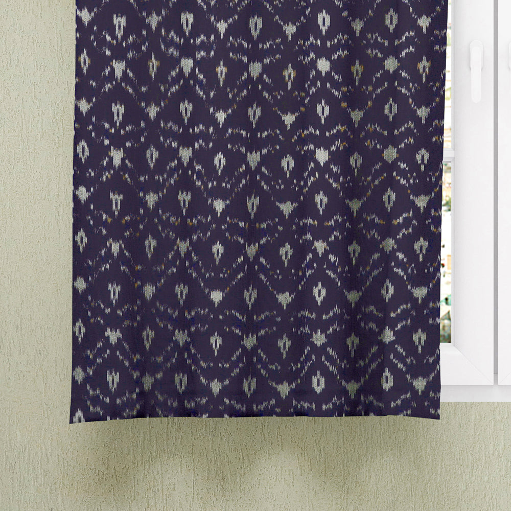 Pochampally Ikat Pure Cotton Fabric Window Curtain