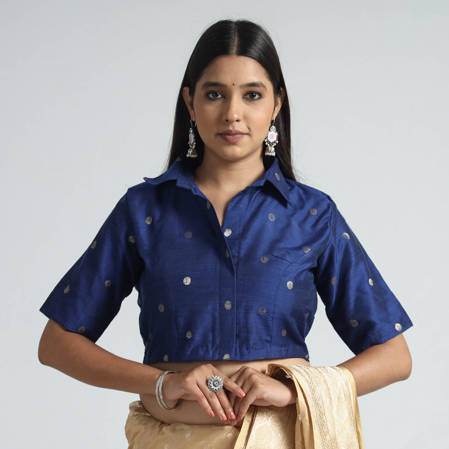Silk Stitched Blouse