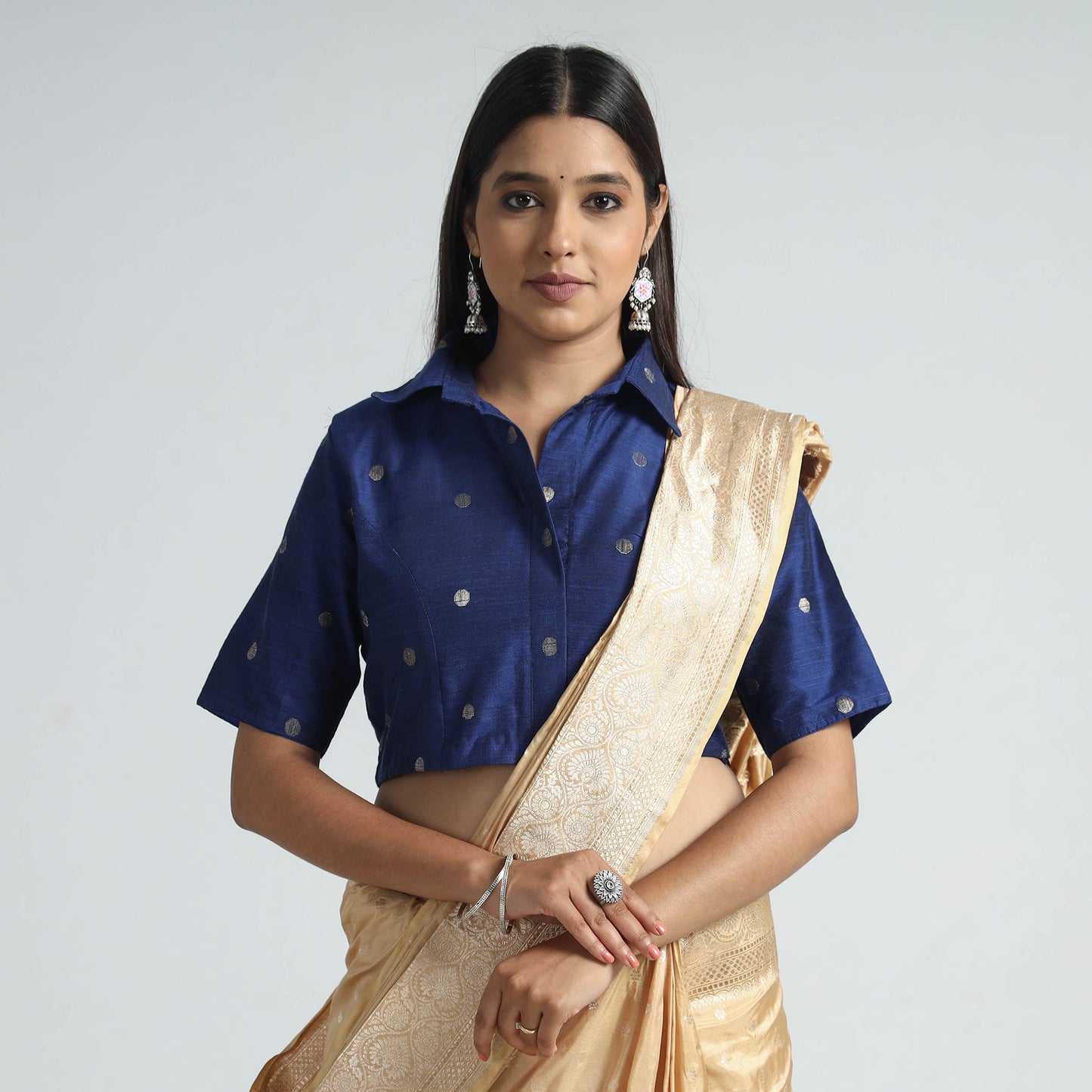 Silk Stitched Blouse