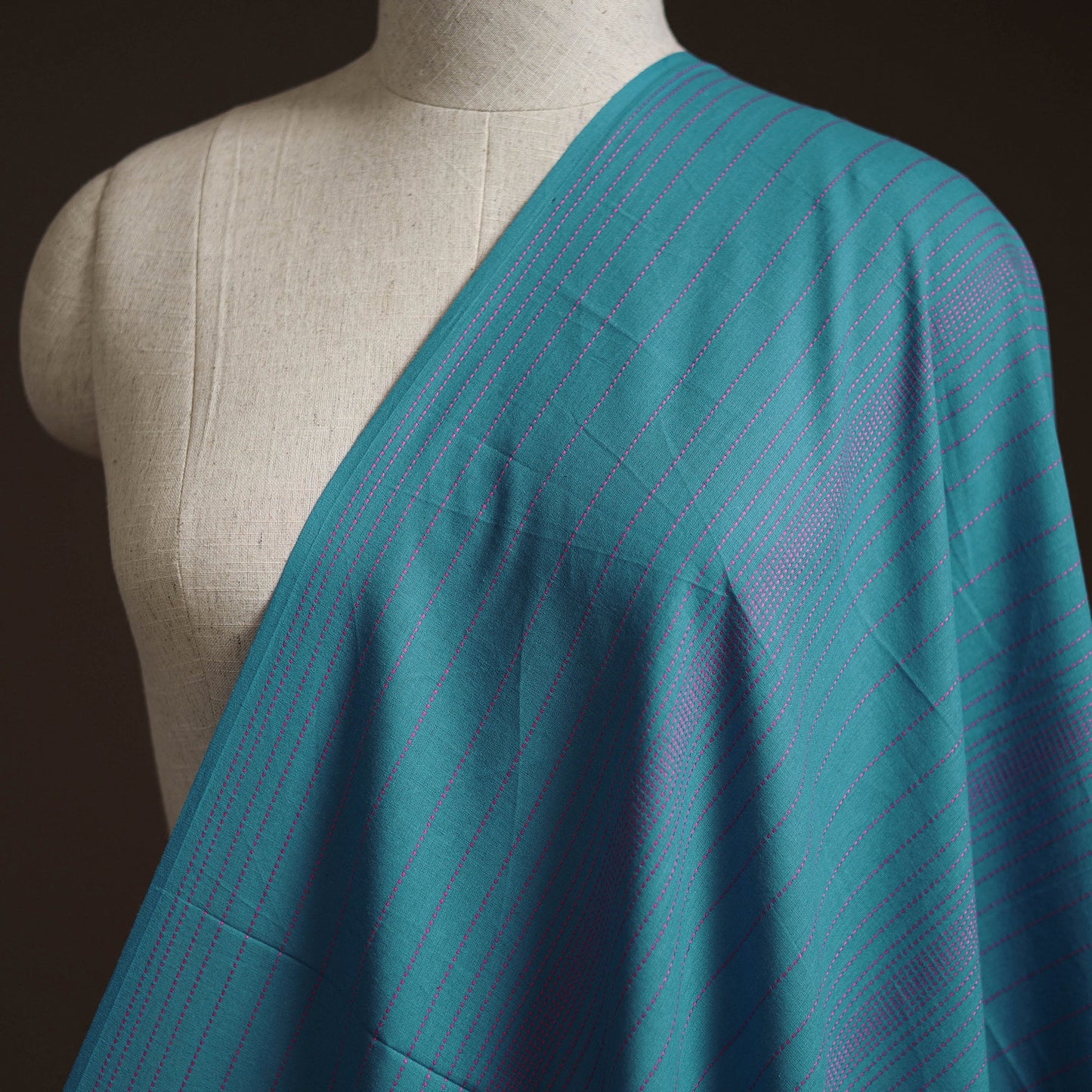 Prewashed cotton jacquard fabric 28 - handcrafted