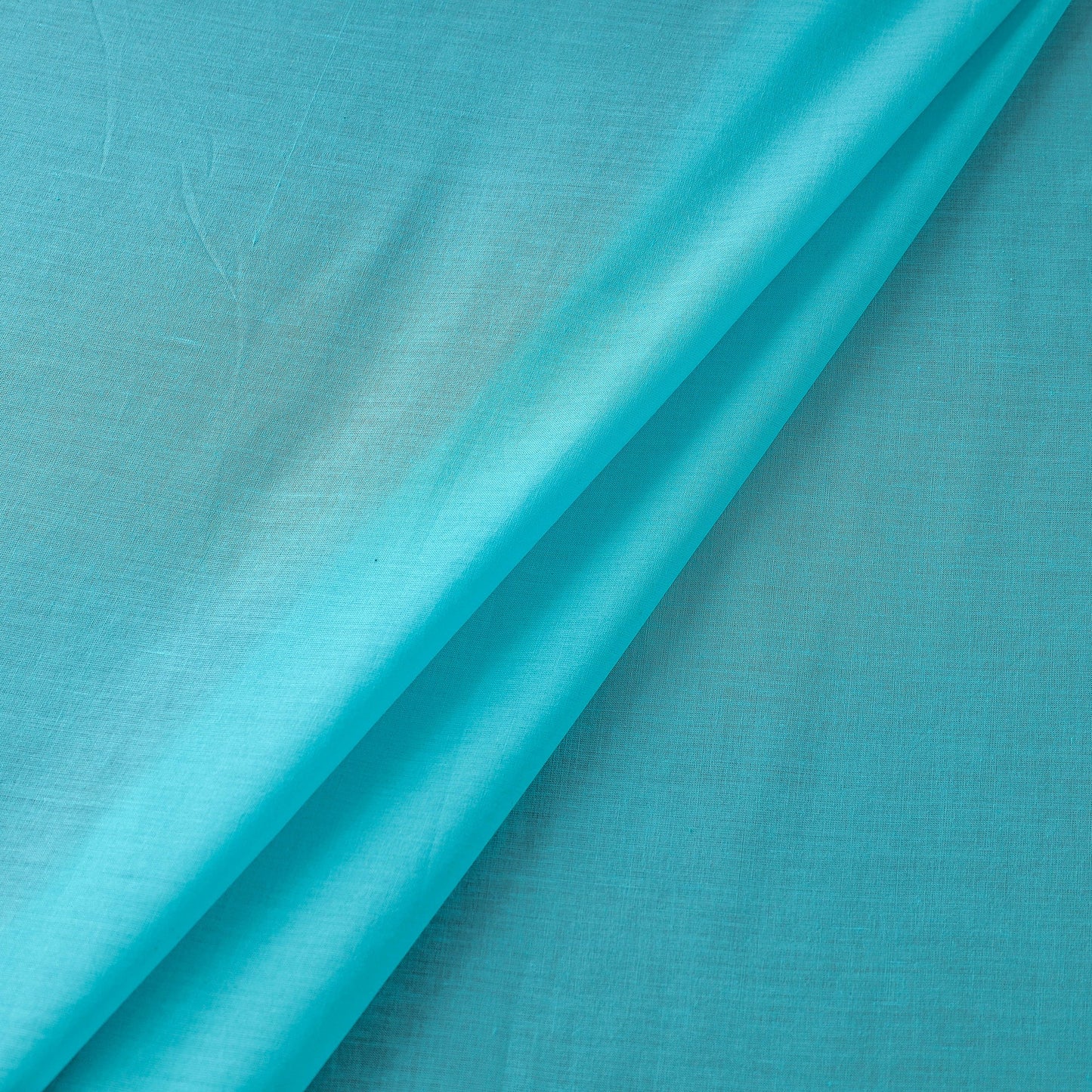 Blue Prewashed Cotton Plain Fabric