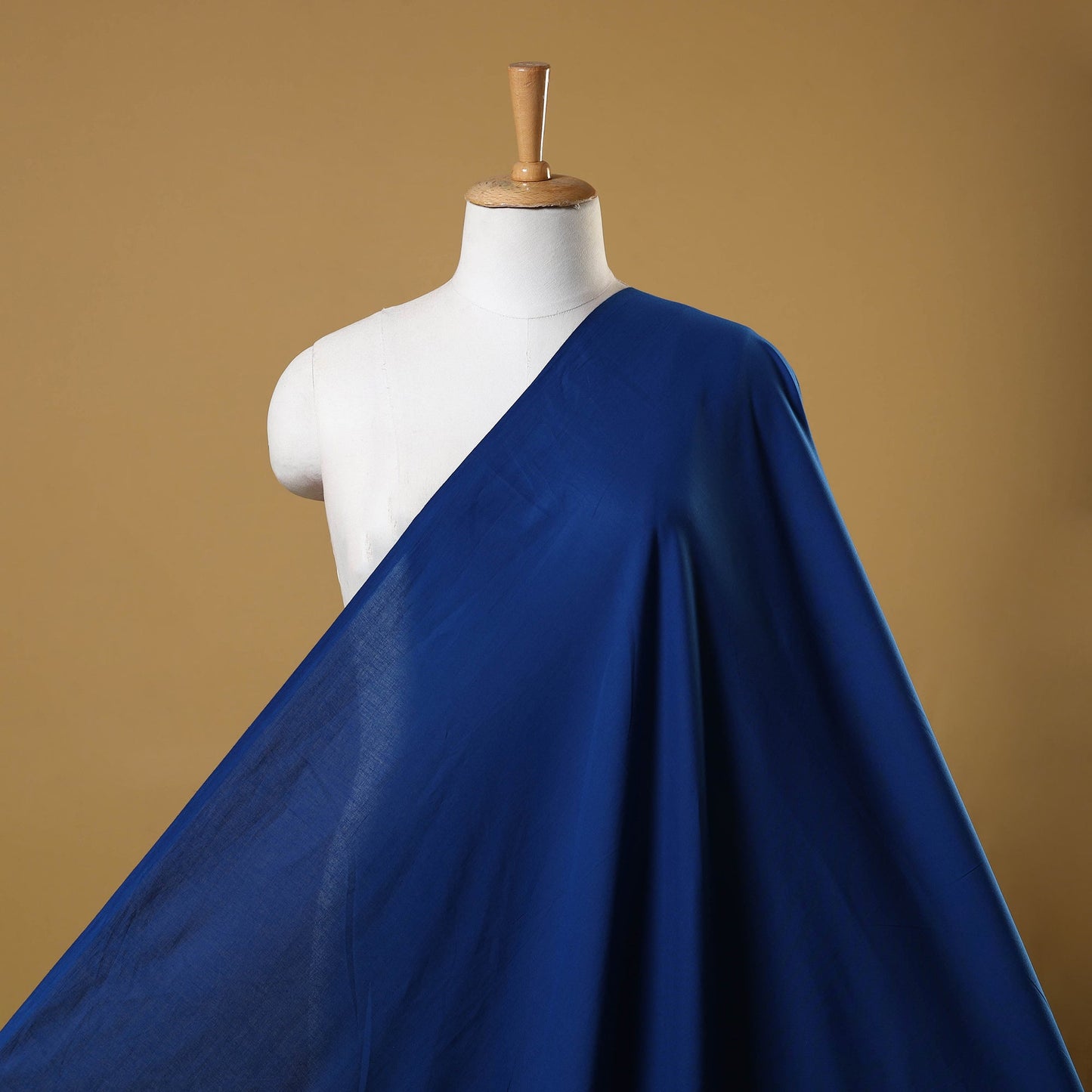 Blue Prewashed Cotton Plain Fabric