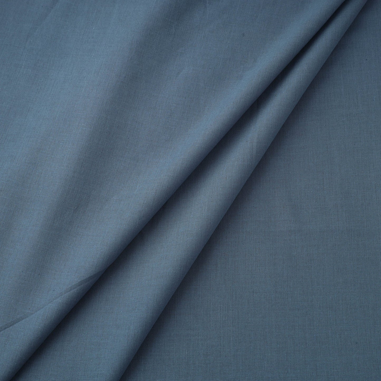 Blue Prewashed Cotton Plain Fabric