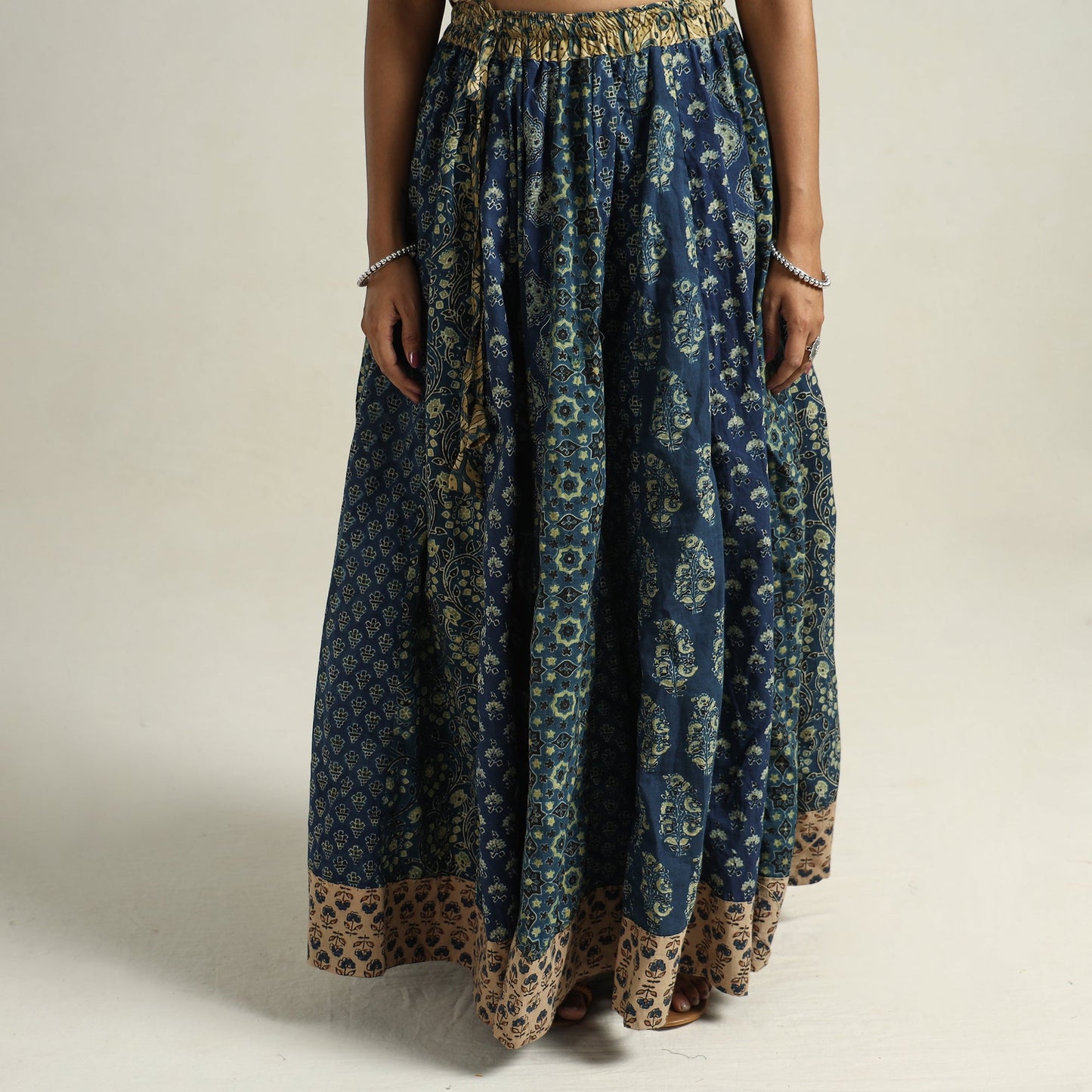 Ajrakh Patchwork Skirt