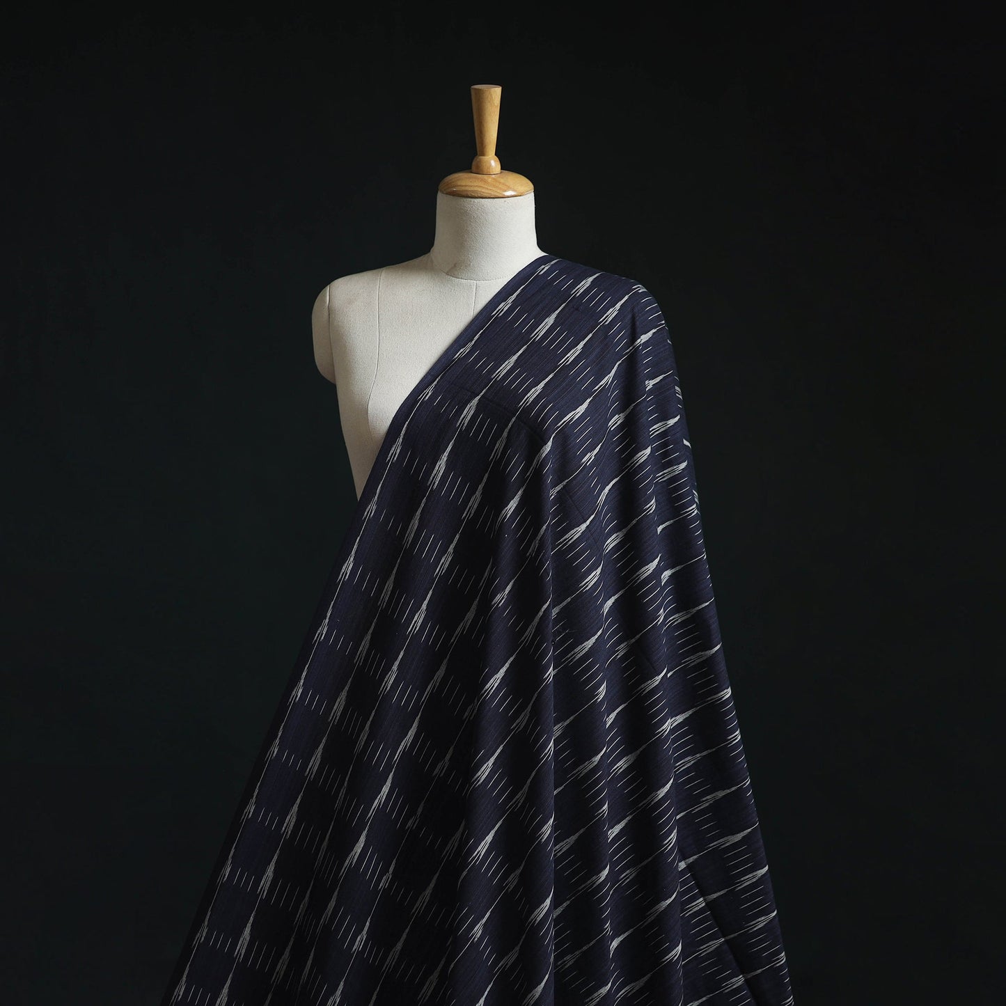 Pure cotton pochampally ikat fabric 01 - handcrafted