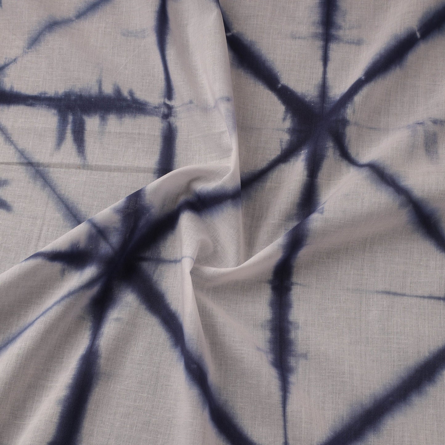 Pure mul cotton tie-dye shibori fabric 06 - handcrafted