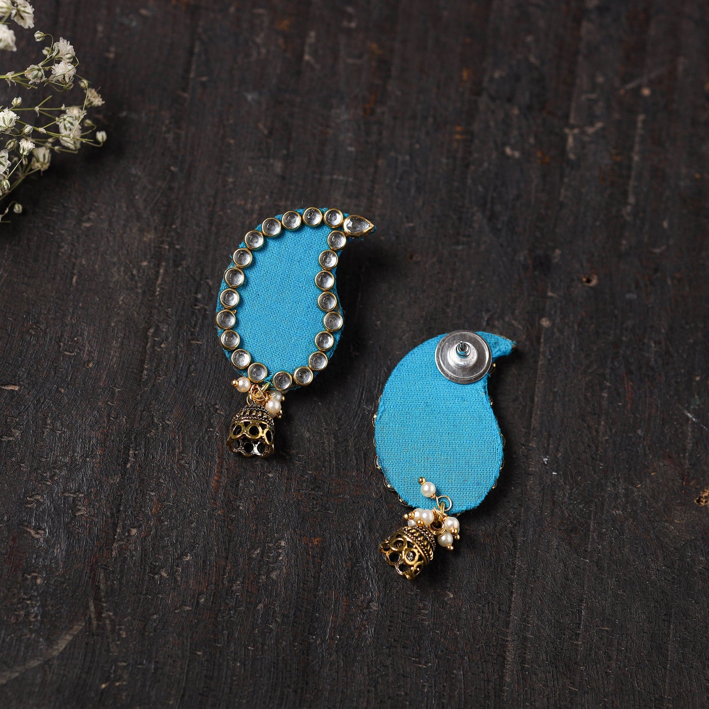 Buy Rahima Stone Work Fabart Earrings