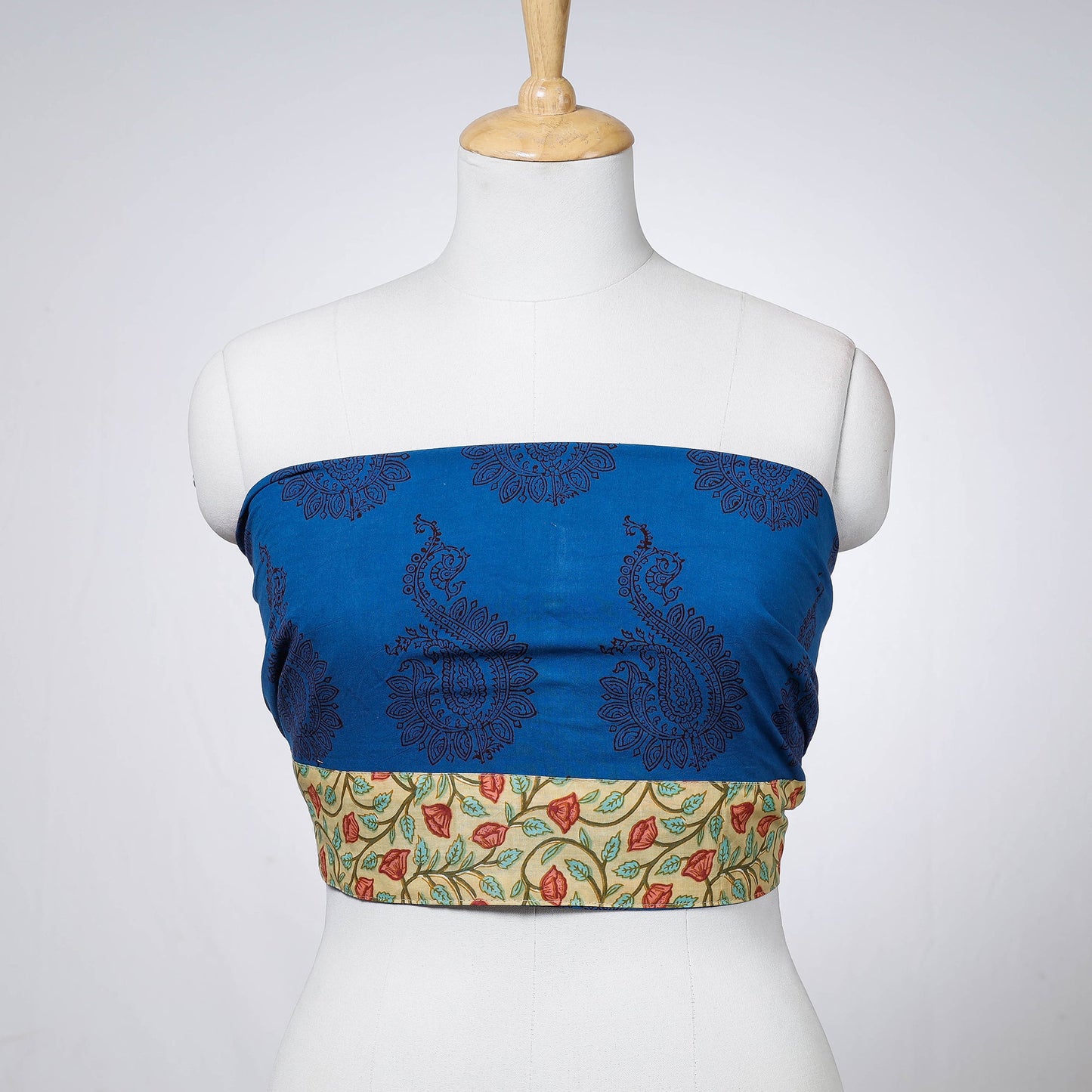 Buy Rangoli Bagh Block Printing Cotton Blouse Piece