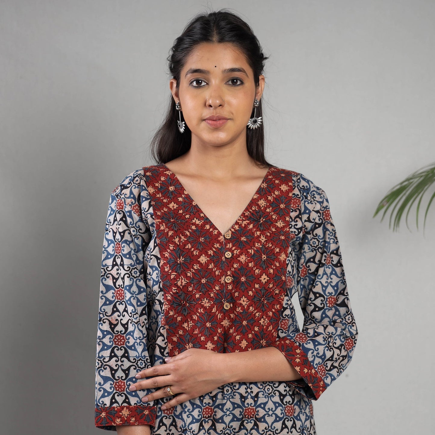 Ajrakh Kurta with Palazzo Set