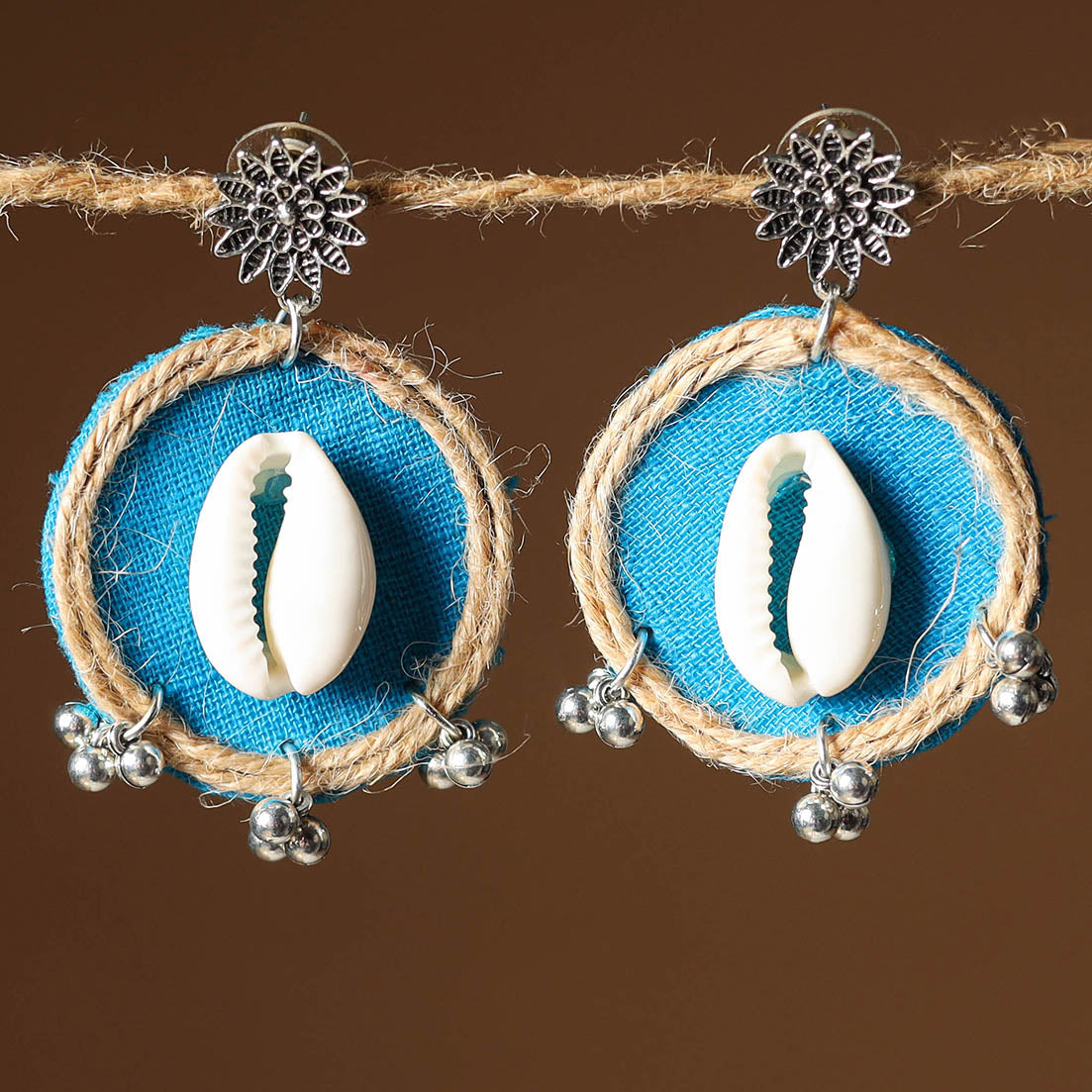 Ruhi Jute Fabart Handmade Earrings